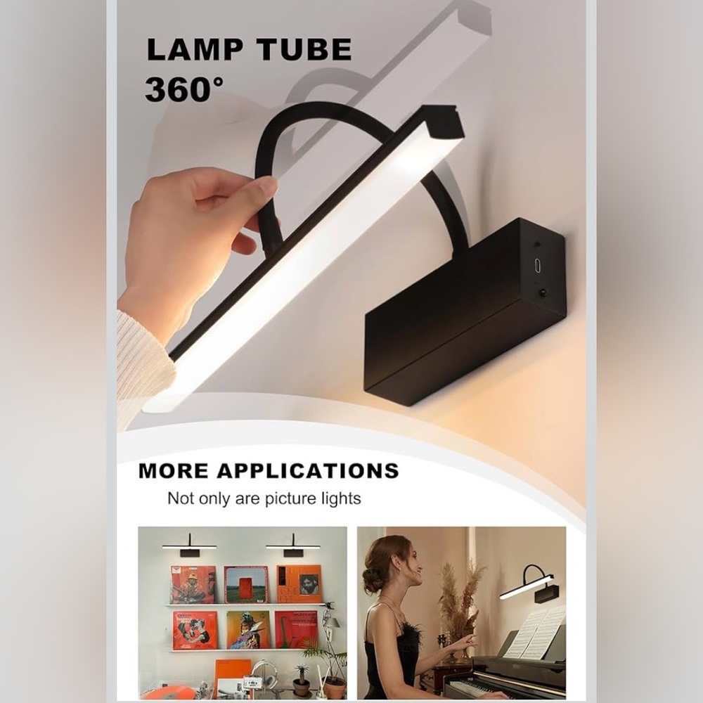 Set of 2 Rechargeable 16 inch Wireless Picture Art Lights